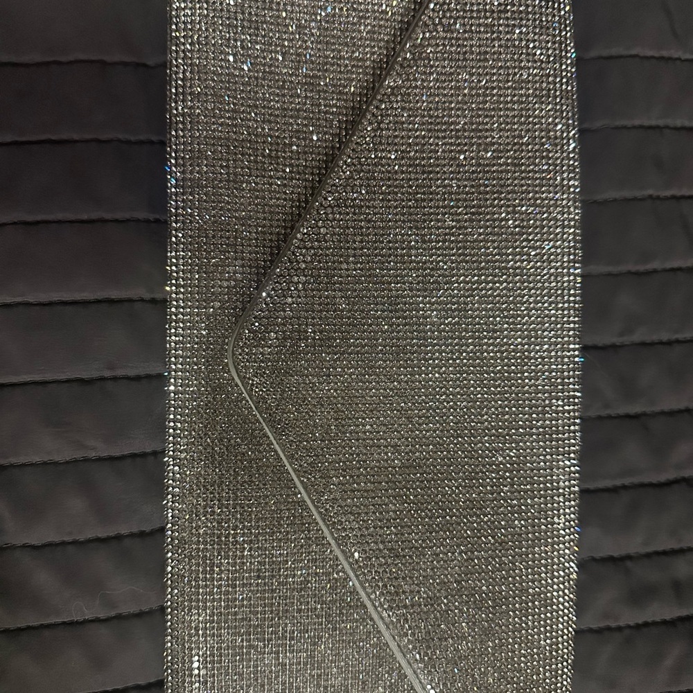 Aldo Black and Silver Clutch